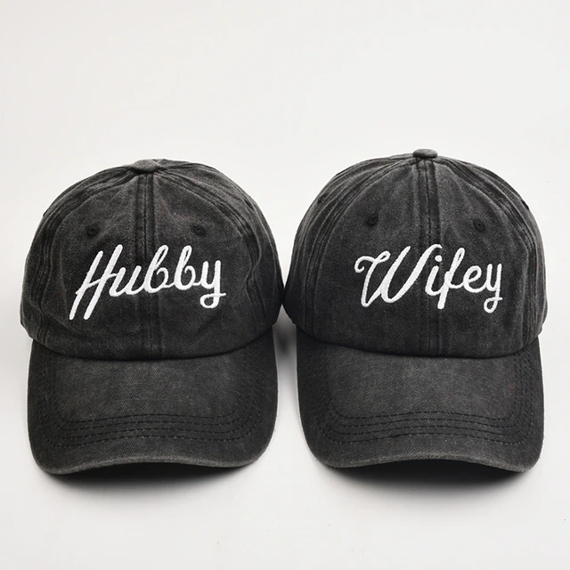 Hubby or Wifey Embroidered Cap