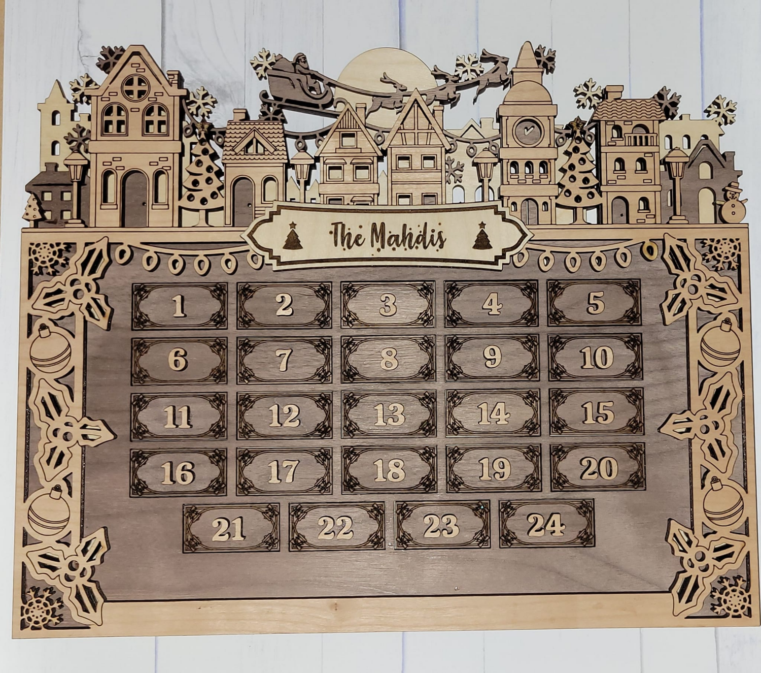 Advent Calendar, Design: Christmas Town, Daily Activities (see photos): Activities 1