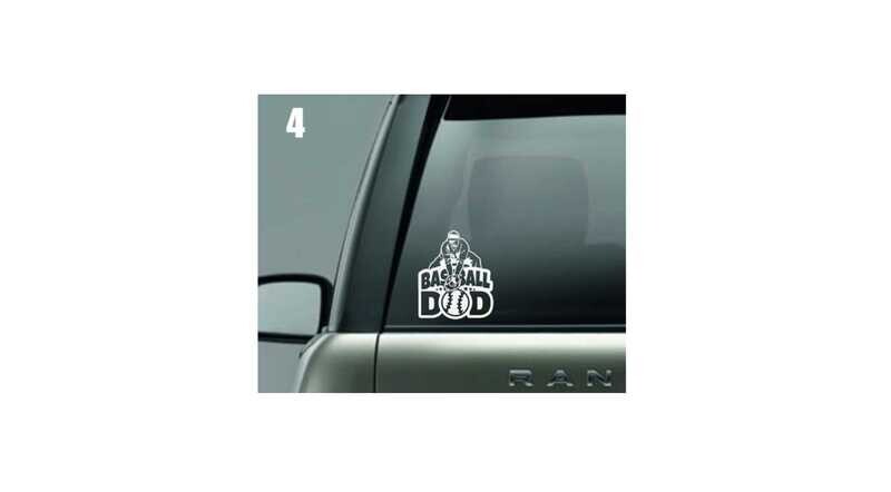 Baseball Dad Window Decal