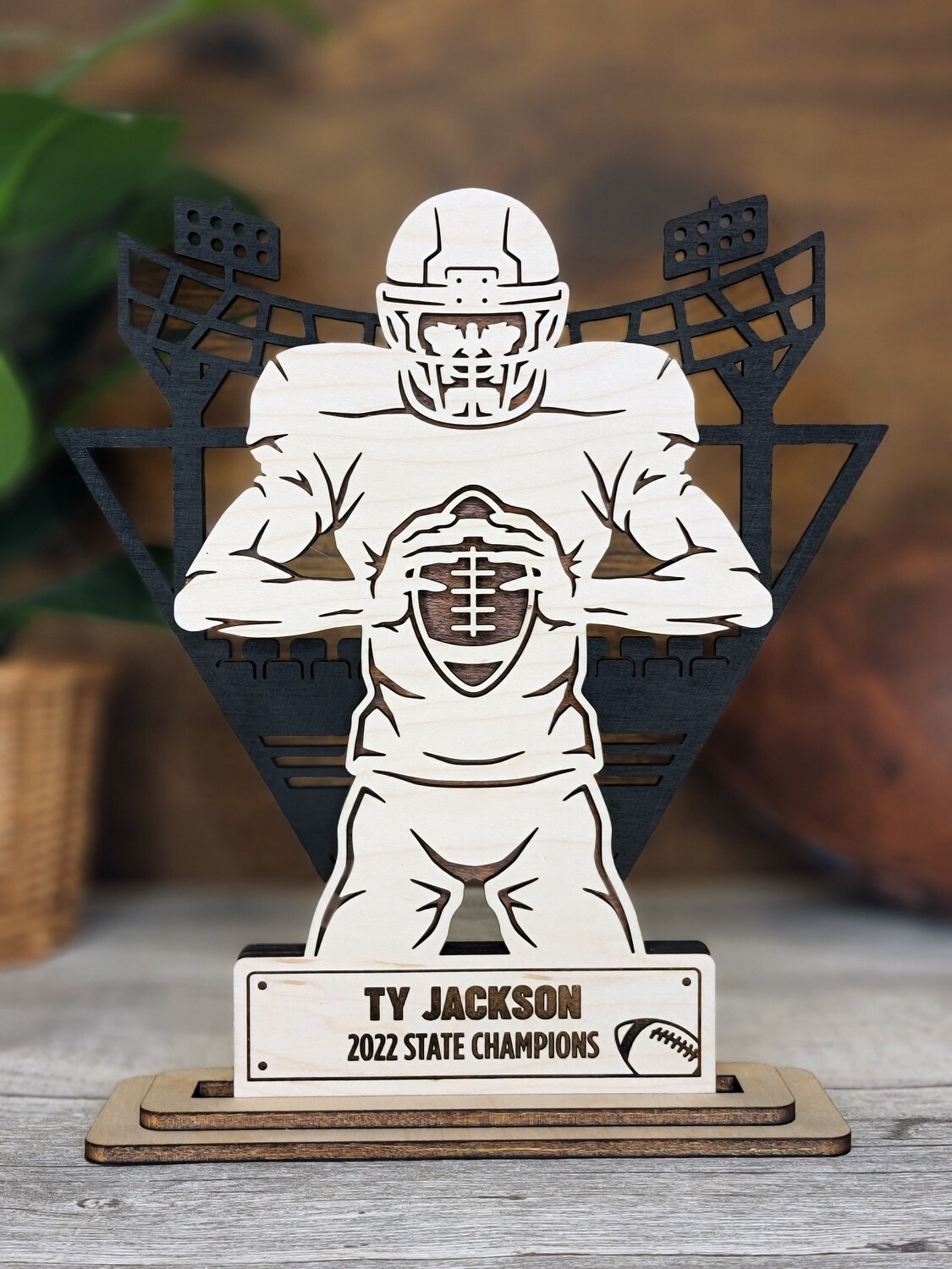 Football Stand-Up Commemorative, Design: Front