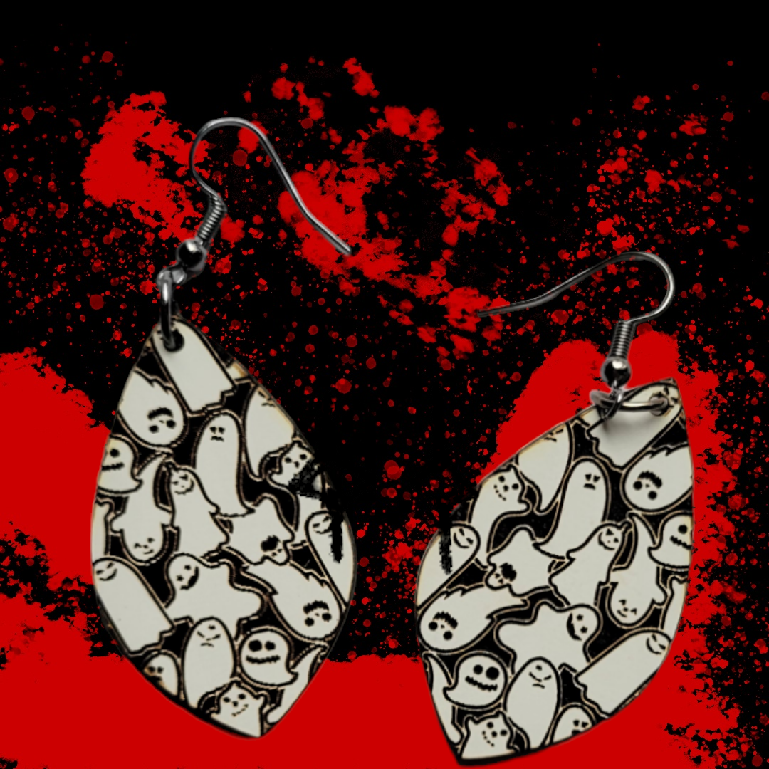 Flying Ghost Earrings
