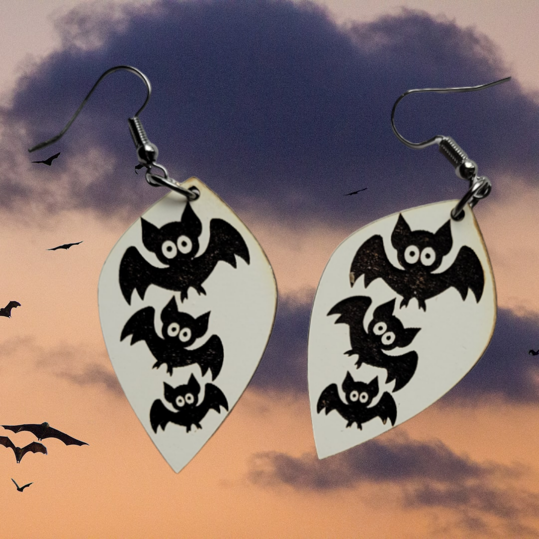 Flying Bat Earrings