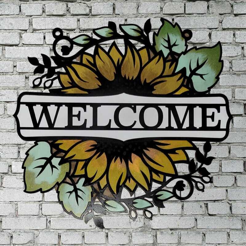 Sunflower Welcome Decor