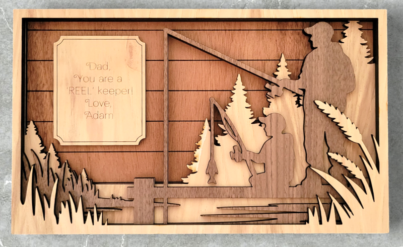 Fishing with Dad Keepsake Frame