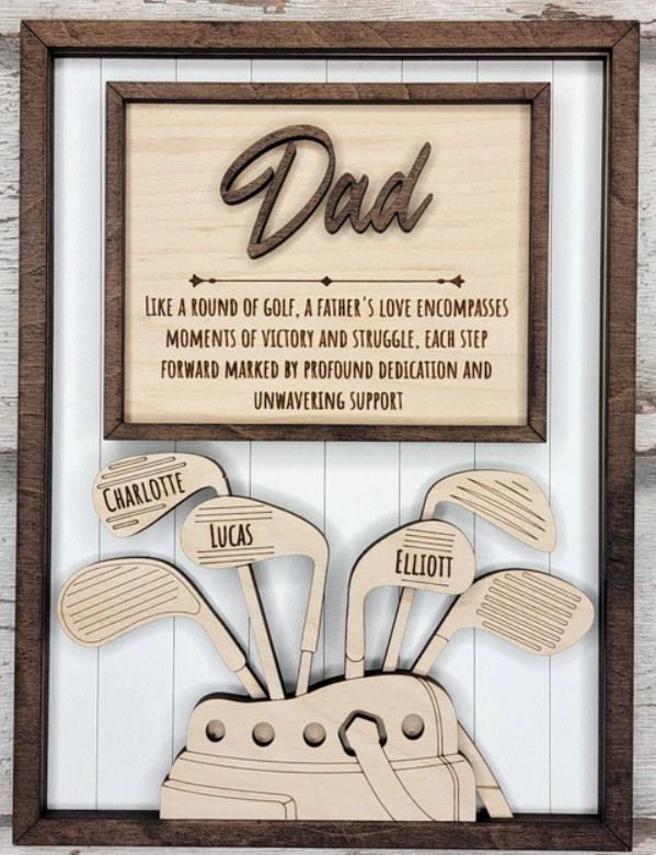 Father's Day Golf Keepsake Frame