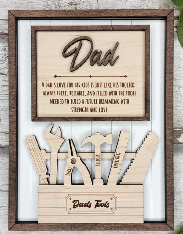 Father's Day Toolbox Keepsake Frame