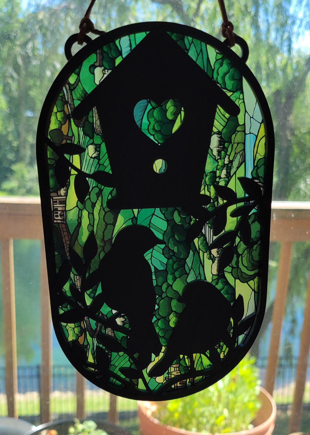 Birdhouse Suncatcher Birdhouse Suncatcher