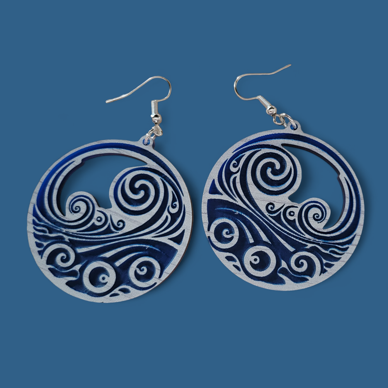 Blue Wave Earrings