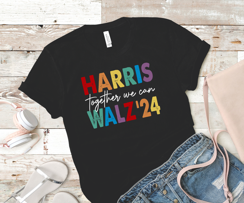 Harris-Walz Together We Can Tee Shirt