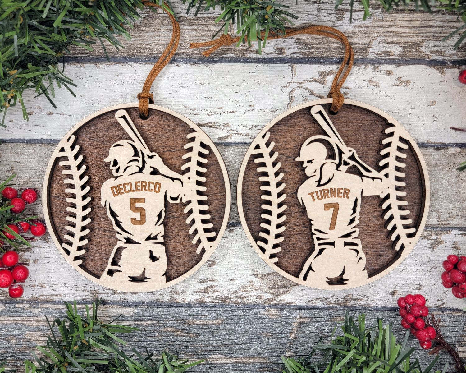 Custom Spotlight Sports Ornaments Custom Spotlight Sports Ornaments, Sport: Baseball-Softball