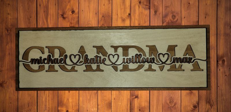 Personalized Grandma Decor