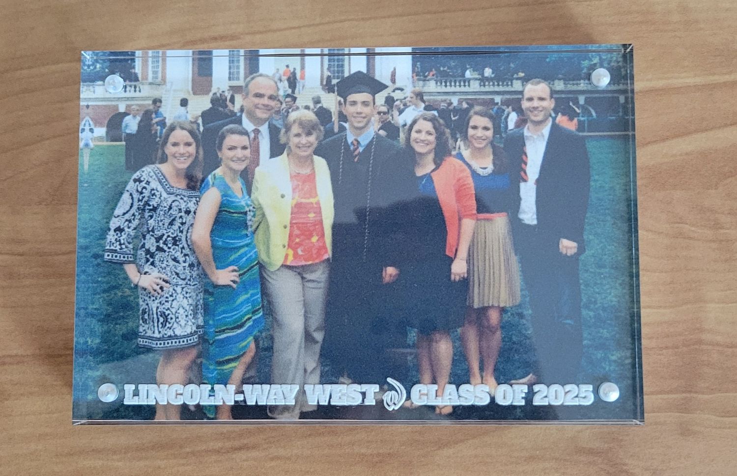 ​Personalized Acrylic Photo Frame – 4" x 6" Free-Standing Magnetic Display