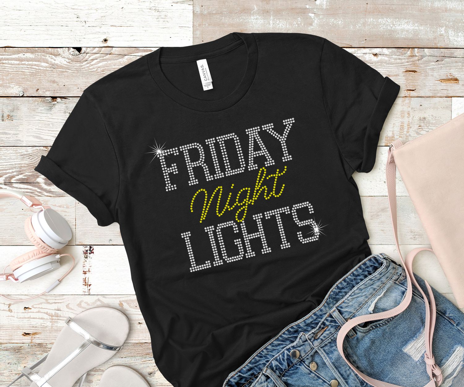Friday Night Lights Rhinestone Tee