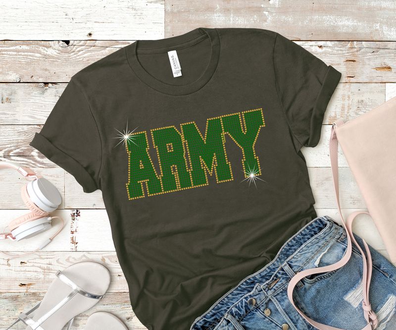 ARMY Rhinestone Tee ARMY Rhinestone Tee