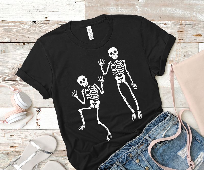 ​☠️ Dancing Skeletons Tee – A Subtle Statement ☠️