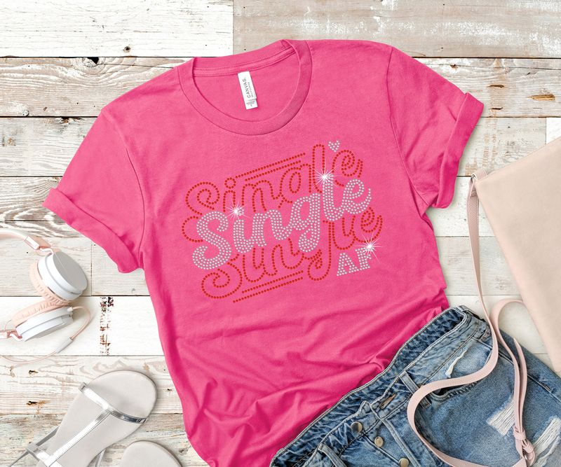 Rhinestone Single AF Tee