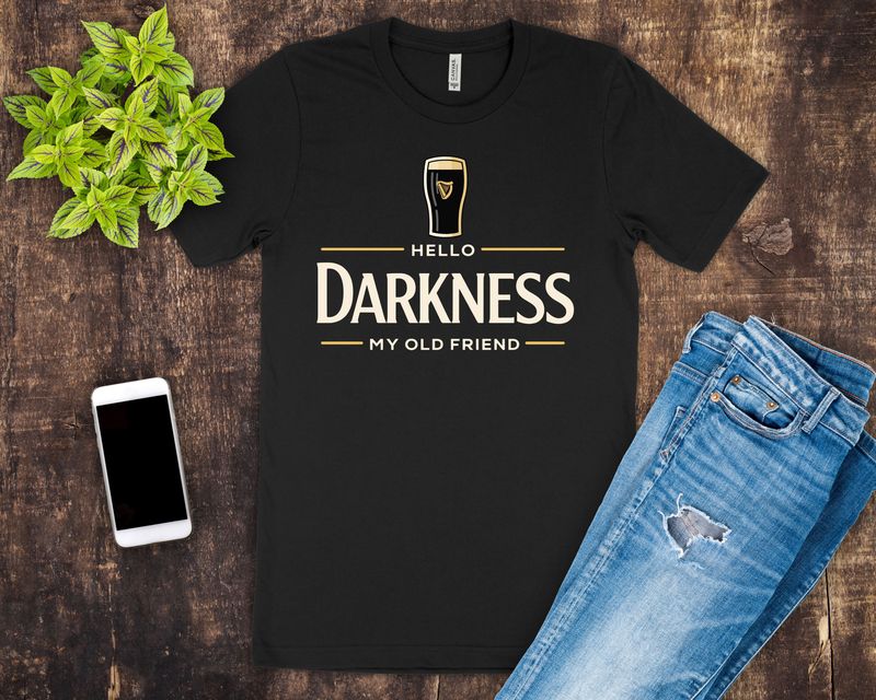 Hello Darkness – My Old Friend Tee 🍺🖤