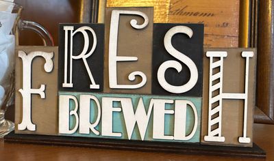Fresh Brewed Coffee Bar Decor