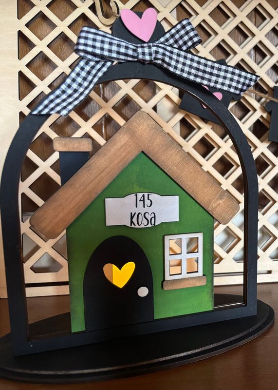 Personalized Candle Lit Home with Accents