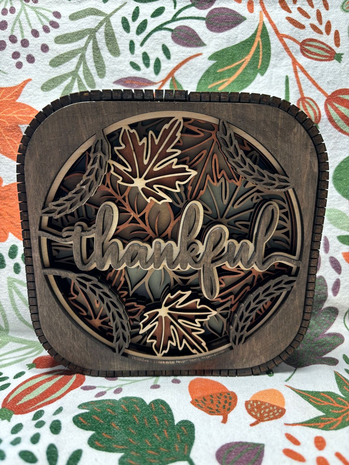 Thankful Rustic Tabletop Decor