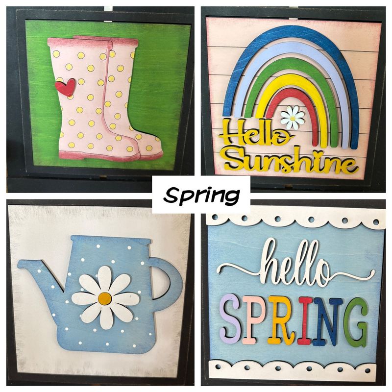 Interchangeable Easel with Spring Insert