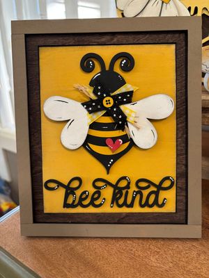 Bee Kind Insert with Easel Frame