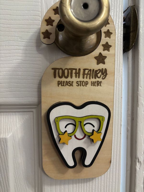 Tooth Fairy Door Hanger for Children's Room