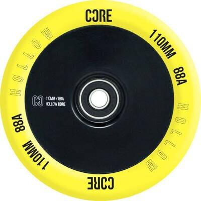 CORE Hollowcore V2 Stunt Scooter Rolle -gelb/schwarz-110mm- 2 Stück