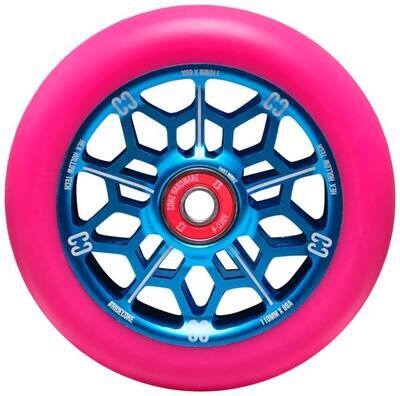 CORE Hex Hollow Stunt Scooter Rolle (110mm - Pink/Blau) - 2 Stück