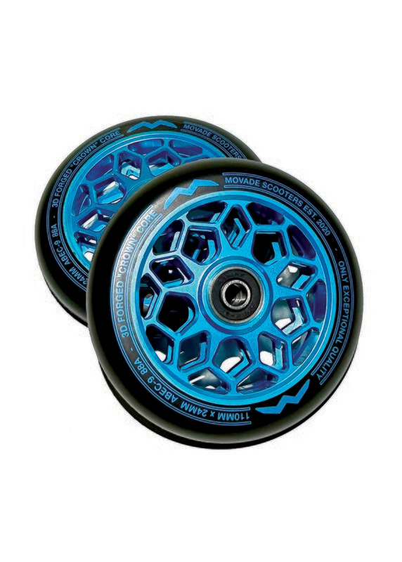 Movade "Crown" Wheels 110mm -  Aqua  - 2 Stück