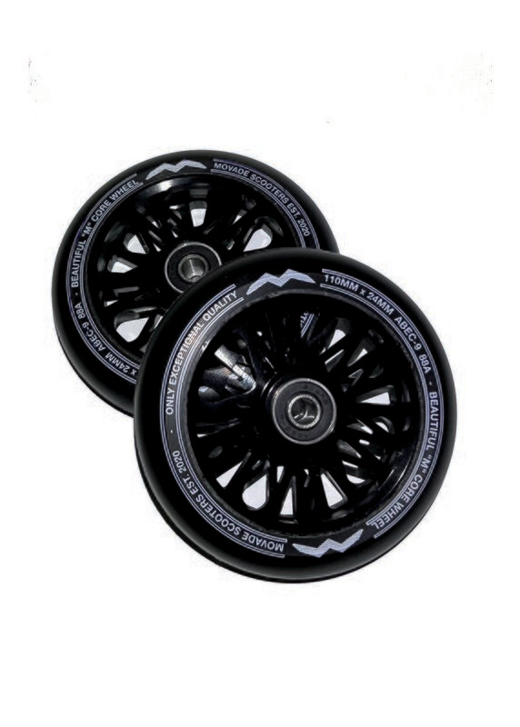 Movade "M"Core Wheels 110mm -  Black  - 2 Stück