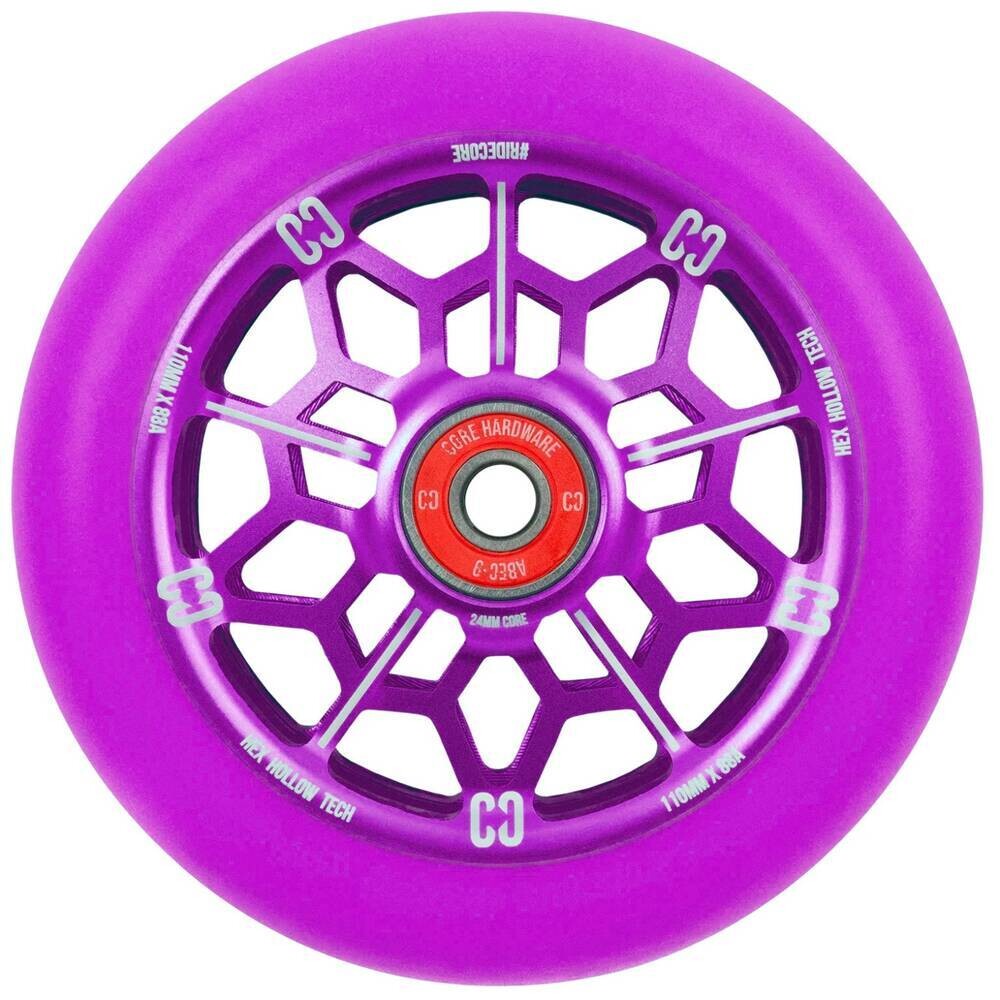 CORE Hex Hollow Stunt Scooter Rolle (110mm - Lila) - 2 Stück