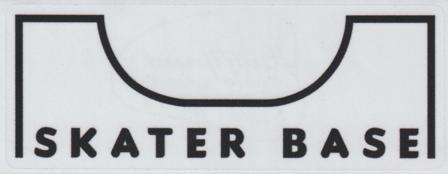 Skater Base Aufkleber - transparent 15cm