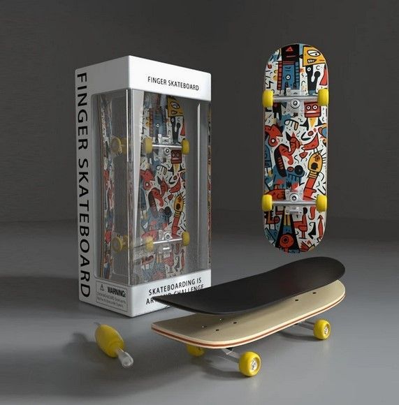 Finger Skateboard 5-lagiges Ahorn