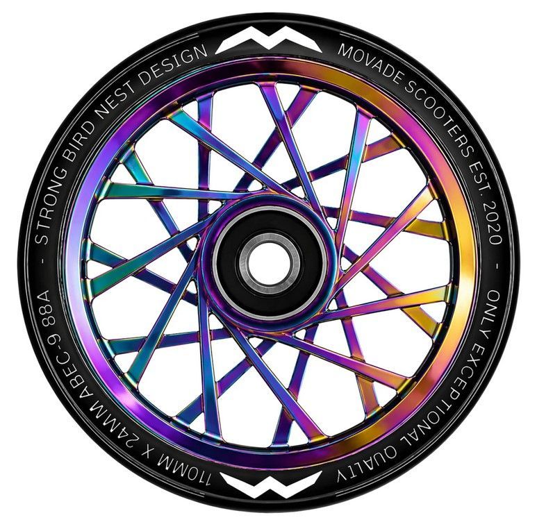 Movade "Nest" Wheels 110mm -  neo chrome  - 2 Stück
