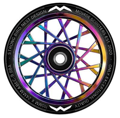 Movade "Nest" Wheels 110mm -  neo chrome  - 2 Stück