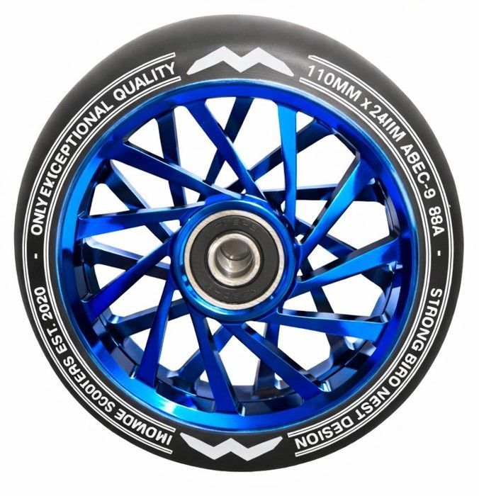 Movade Nest Wheels 110mm - Blue Chrome - 2 Stück Movade Nest Wheels 110mm - Blue Chrome - 2 Stück