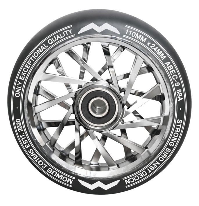 Movade Nest Wheels 110mm - Silver Chrome - 2 Stück Movade Nest Wheels 110mm - Silver Chrome - 2 Stück