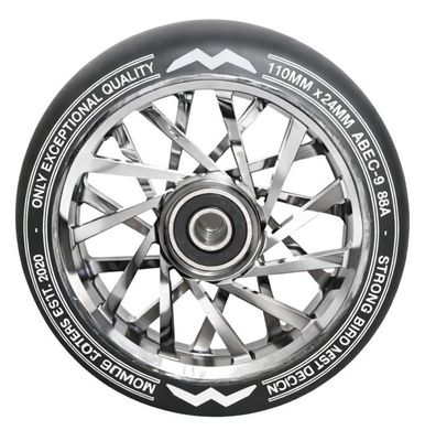 Movade Nest Wheels 110mm - Silver Chrome - 2 Stück Movade Nest Wheels 110mm - Silver Chrome - 2 Stück