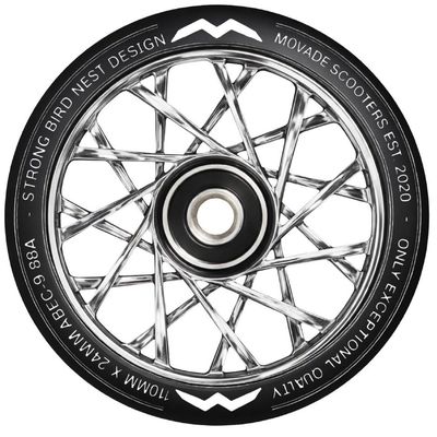 Movade Movade "Nest" Wheels 110mm - Silver Chrome - 2 Stück