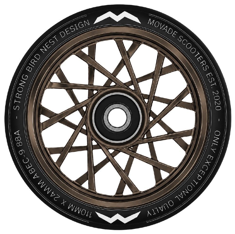 Movade Movade "Nest" Wheels 110mm - dark chrome - 2 Stück