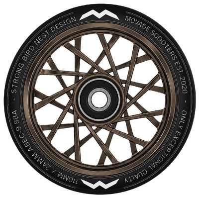 Movade "Nest" Wheels 110mm -  dark chrome  - 2 Stück