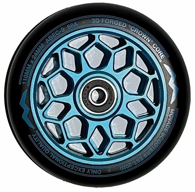 Movade "Crown" Wheels 110mm -  Aqua  - 2 Stück