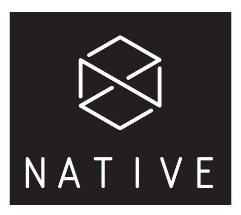 Native Logo Aufkleber