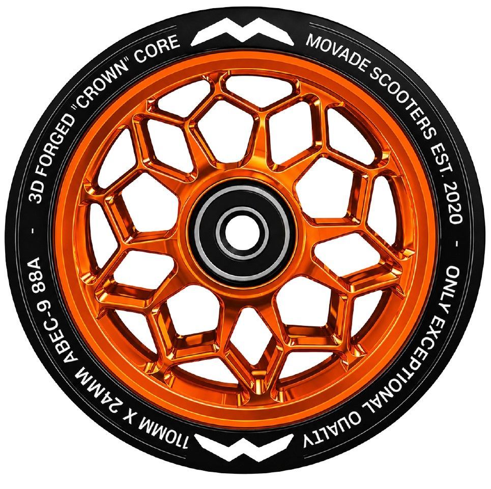 Movade "Crown" Wheels 110mm -  orange  - 2 Stück