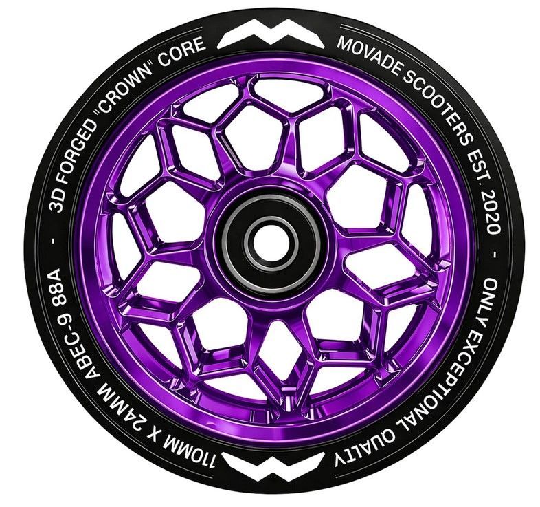 Movade "Crown" Wheels 110mm -  lila  - 2 Stück