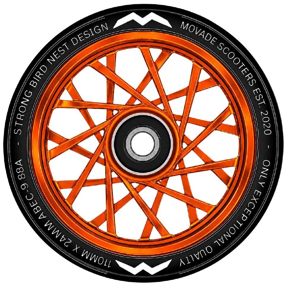 Movade "Nest" Wheels 110mm -  orange  - 2 Stück