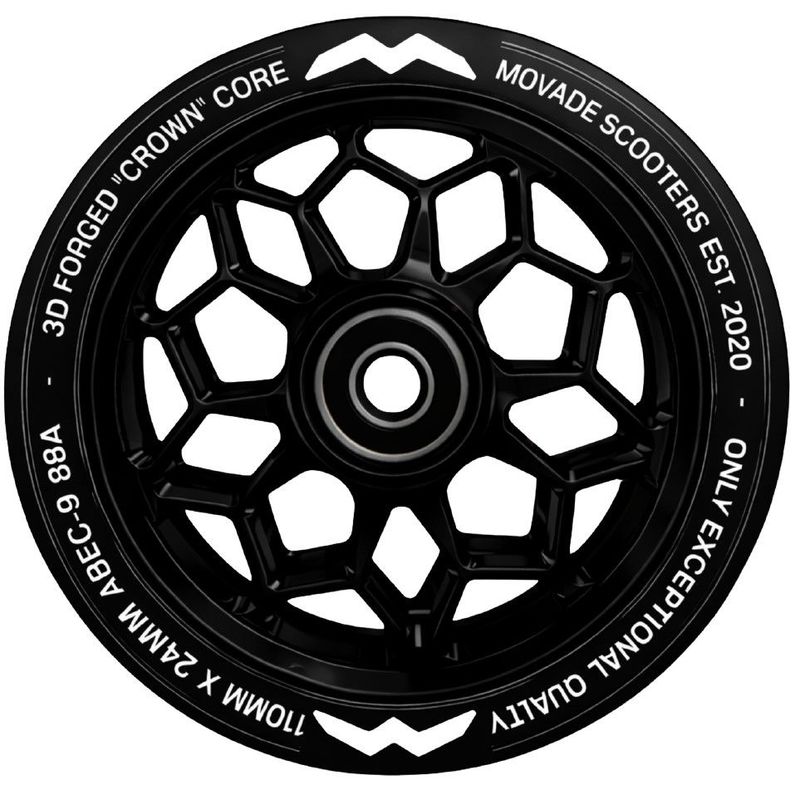 Movade Movade "Crown" Wheels 110mm - schwarz - 2 Stück