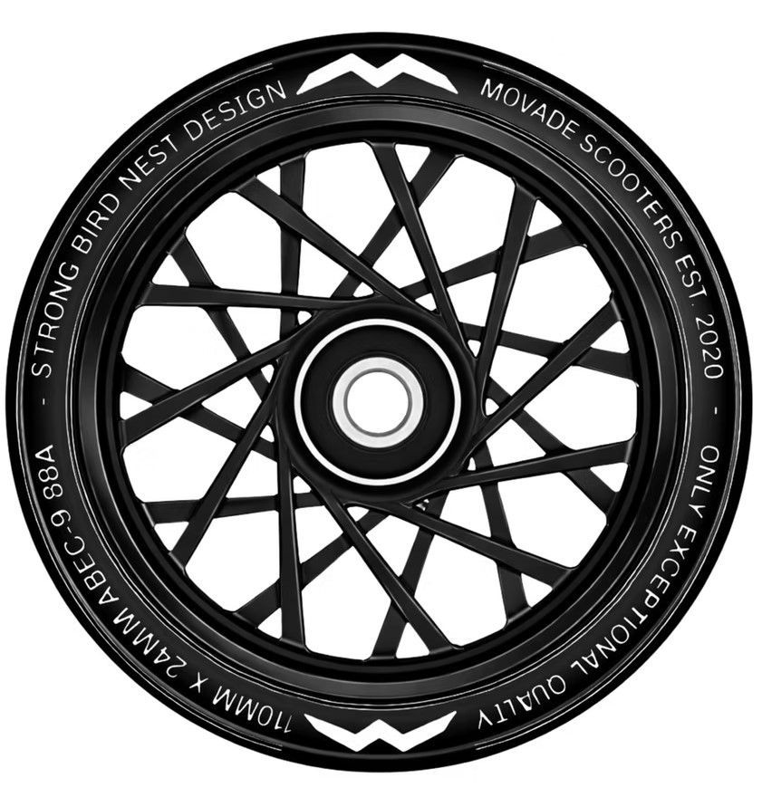 Movade Movade "Nest" Wheels 110mm - black - 2 Stück