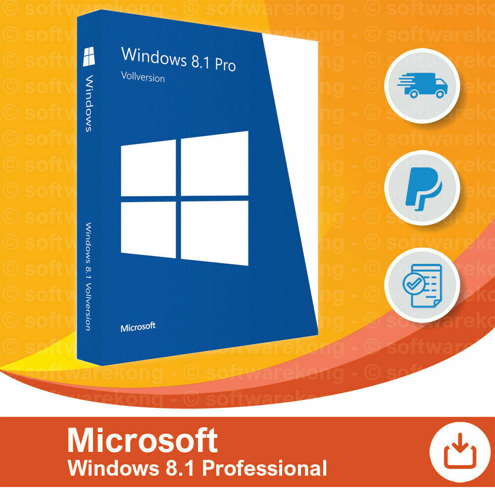 Microsoft Windows 8.1 Professional - 32/64-Bit - Multilingual